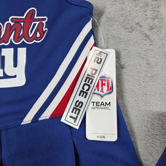 New York Giants Dress Girls 3T Blue Cheerleader 2pc Set NFL Team Apparel NEW - Picture 4 of 9